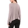 imageODODOS Long Sleeve Tee for Women with Thumb Hole Athletic Gym Workout Crop Tops Yoga ShirtsLavenderwashed