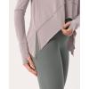 imageODODOS Long Sleeve Tee for Women with Thumb Hole Athletic Gym Workout Crop Tops Yoga ShirtsLavenderwashed
