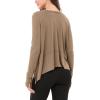 imageODODOS Long Sleeve Tee for Women with Thumb Hole Athletic Gym Workout Crop Tops Yoga ShirtsPeanut
