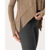imageODODOS Long Sleeve Tee for Women with Thumb Hole Athletic Gym Workout Crop Tops Yoga ShirtsPeanut