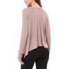 imageODODOS Long Sleeve Tee for Women with Thumb Hole Athletic Gym Workout Crop Tops Yoga ShirtsPinkwashed