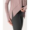 imageODODOS Long Sleeve Tee for Women with Thumb Hole Athletic Gym Workout Crop Tops Yoga ShirtsPinkwashed