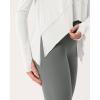 imageODODOS Long Sleeve Tee for Women with Thumb Hole Athletic Gym Workout Crop Tops Yoga ShirtsWhitewashed