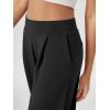 imageODODOS Modal Soft Wide Leg Pants for Women High Waist Casual Relaxed Pants with Pockets2729quot 31quot InseamBlack