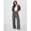 imageODODOS Modal Soft Wide Leg Pants for Women High Waist Casual Relaxed Pants with Pockets2729quot 31quot InseamCharcoal