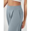 imageODODOS Modal Soft Wide Leg Pants for Women High Waist Casual Relaxed Pants with Pockets2729quot 31quot InseamGrey Blue