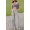 imageODODOS Modal Soft Wide Leg Pants for Women High Waist Casual Relaxed Pants with Pockets2729quot 31quot InseamHeather Grey