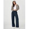 imageODODOS Modal Soft Wide Leg Pants for Women High Waist Casual Relaxed Pants with Pockets2729quot 31quot InseamNavy