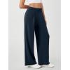 imageODODOS Modal Soft Wide Leg Pants for Women High Waist Casual Relaxed Pants with Pockets2729quot 31quot InseamNavy