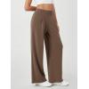 imageODODOS Modal Soft Wide Leg Pants for Women High Waist Casual Relaxed Pants with Pockets2729quot 31quot InseamNutria