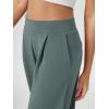 imageODODOS Modal Soft Wide Leg Pants for Women High Waist Casual Relaxed Pants with Pockets2729quot 31quot InseamSlate Green