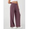 imageODODOS Modal Soft Wide Leg Pants for Women High Waist Casual Relaxed Pants with Pockets2729quot 31quot InseamTulipwood