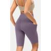 imageODODOS ODCLOUD Womens High Waist Lounge Yoga Shorts with Pockets 4quot6quot8quot10quot Buttery Soft Biker ShortsAsh Violet