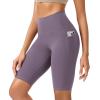 imageODODOS ODCLOUD Womens High Waist Lounge Yoga Shorts with Pockets 4quot6quot8quot10quot Buttery Soft Biker ShortsAsh Violet
