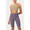 imageODODOS ODCLOUD Womens High Waist Lounge Yoga Shorts with Pockets 4quot6quot8quot10quot Buttery Soft Biker ShortsAsh Violet