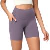 imageODODOS ODCLOUD Womens High Waist Lounge Yoga Shorts with Pockets 4quot6quot8quot10quot Buttery Soft Biker ShortsAsh Violet