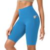 imageODODOS ODCLOUD Womens High Waist Lounge Yoga Shorts with Pockets 4quot6quot8quot10quot Buttery Soft Biker ShortsAzure