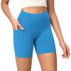 imageODODOS ODCLOUD Womens High Waist Lounge Yoga Shorts with Pockets 4quot6quot8quot10quot Buttery Soft Biker ShortsAzure