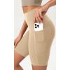 imageODODOS ODCLOUD Womens High Waist Lounge Yoga Shorts with Pockets 4quot6quot8quot10quot Buttery Soft Biker ShortsBeige