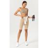 imageODODOS ODCLOUD Womens High Waist Lounge Yoga Shorts with Pockets 4quot6quot8quot10quot Buttery Soft Biker ShortsBeige