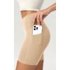 imageODODOS ODCLOUD Womens High Waist Lounge Yoga Shorts with Pockets 4quot6quot8quot10quot Buttery Soft Biker ShortsBeige