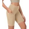 imageODODOS ODCLOUD Womens High Waist Lounge Yoga Shorts with Pockets 4quot6quot8quot10quot Buttery Soft Biker ShortsBeige