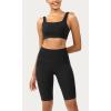 imageODODOS ODCLOUD Womens High Waist Lounge Yoga Shorts with Pockets 4quot6quot8quot10quot Buttery Soft Biker ShortsBlack