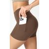 imageODODOS ODCLOUD Womens High Waist Lounge Yoga Shorts with Pockets 4quot6quot8quot10quot Buttery Soft Biker ShortsBrunette