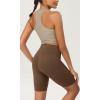 imageODODOS ODCLOUD Womens High Waist Lounge Yoga Shorts with Pockets 4quot6quot8quot10quot Buttery Soft Biker ShortsBrunette