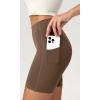 imageODODOS ODCLOUD Womens High Waist Lounge Yoga Shorts with Pockets 4quot6quot8quot10quot Buttery Soft Biker ShortsBrunette