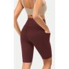 imageODODOS ODCLOUD Womens High Waist Lounge Yoga Shorts with Pockets 4quot6quot8quot10quot Buttery Soft Biker ShortsBurgundy