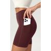 imageODODOS ODCLOUD Womens High Waist Lounge Yoga Shorts with Pockets 4quot6quot8quot10quot Buttery Soft Biker ShortsBurgundy