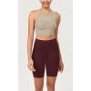 imageODODOS ODCLOUD Womens High Waist Lounge Yoga Shorts with Pockets 4quot6quot8quot10quot Buttery Soft Biker ShortsBurgundy