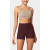 imageODODOS ODCLOUD Womens High Waist Lounge Yoga Shorts with Pockets 4quot6quot8quot10quot Buttery Soft Biker ShortsBurgundy