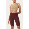 imageODODOS ODCLOUD Womens High Waist Lounge Yoga Shorts with Pockets 4quot6quot8quot10quot Buttery Soft Biker ShortsBurgundy