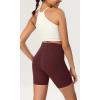 imageODODOS ODCLOUD Womens High Waist Lounge Yoga Shorts with Pockets 4quot6quot8quot10quot Buttery Soft Biker ShortsBurgundy