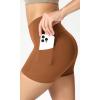 imageODODOS ODCLOUD Womens High Waist Lounge Yoga Shorts with Pockets 4quot6quot8quot10quot Buttery Soft Biker ShortsCaramel
