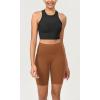 imageODODOS ODCLOUD Womens High Waist Lounge Yoga Shorts with Pockets 4quot6quot8quot10quot Buttery Soft Biker ShortsCaramel