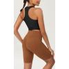 imageODODOS ODCLOUD Womens High Waist Lounge Yoga Shorts with Pockets 4quot6quot8quot10quot Buttery Soft Biker ShortsCaramel