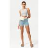 imageODODOS ODCLOUD Womens High Waist Lounge Yoga Shorts with Pockets 4quot6quot8quot10quot Buttery Soft Biker ShortsChambray
