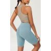 imageODODOS ODCLOUD Womens High Waist Lounge Yoga Shorts with Pockets 4quot6quot8quot10quot Buttery Soft Biker ShortsChambray