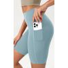 imageODODOS ODCLOUD Womens High Waist Lounge Yoga Shorts with Pockets 4quot6quot8quot10quot Buttery Soft Biker ShortsChambray