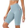 imageODODOS ODCLOUD Womens High Waist Lounge Yoga Shorts with Pockets 4quot6quot8quot10quot Buttery Soft Biker ShortsChambray