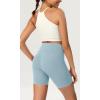 imageODODOS ODCLOUD Womens High Waist Lounge Yoga Shorts with Pockets 4quot6quot8quot10quot Buttery Soft Biker ShortsChambray