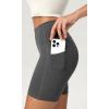 imageODODOS ODCLOUD Womens High Waist Lounge Yoga Shorts with Pockets 4quot6quot8quot10quot Buttery Soft Biker ShortsCharcoal