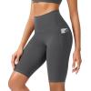 imageODODOS ODCLOUD Womens High Waist Lounge Yoga Shorts with Pockets 4quot6quot8quot10quot Buttery Soft Biker ShortsCharcoal