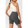 imageODODOS ODCLOUD Womens High Waist Lounge Yoga Shorts with Pockets 4quot6quot8quot10quot Buttery Soft Biker ShortsCharcoal