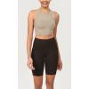imageODODOS ODCLOUD Womens High Waist Lounge Yoga Shorts with Pockets 4quot6quot8quot10quot Buttery Soft Biker ShortsDark Brown