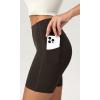 imageODODOS ODCLOUD Womens High Waist Lounge Yoga Shorts with Pockets 4quot6quot8quot10quot Buttery Soft Biker ShortsDark Brown