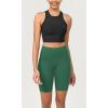 imageODODOS ODCLOUD Womens High Waist Lounge Yoga Shorts with Pockets 4quot6quot8quot10quot Buttery Soft Biker ShortsDark Green